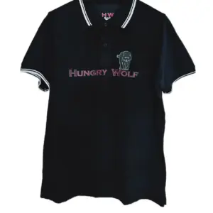 Polo Negro Hombre
